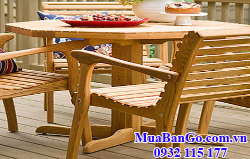 gỗ sồi trắng (gỗ white oak) làm bàn ghế